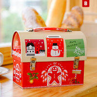 [Walker Lily] COD 2022 Christmas Candy BOX คุกกี้ขนมเก็บเด็กของขวัญ tinplate savings Jar