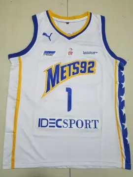 NBA Mets92 1 Wembanyama Blue Men Jersey