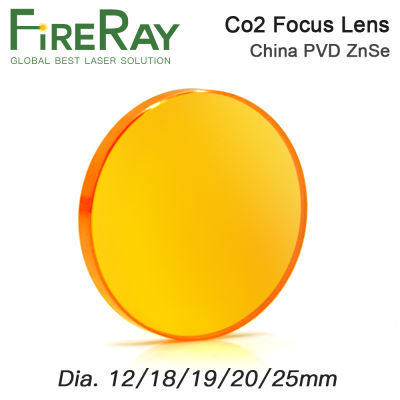 FireRay China Co2 Laser ZnSe Focus Lens Dia.12 18 19.05 20mm FL38.1-127mm 1.5 - 4