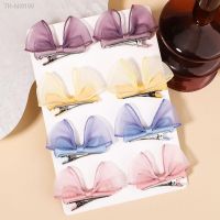 ✗❡✵ 2Pcs Girls Two-layer Chiffon Bows Hair Clips for Baby Kids Sweet Gifts Cute Hairpins Barrettes Headband Fashion Hair Accessories