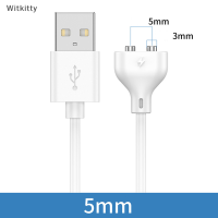 Witkitty 2PIN สายชาร์จแม่เหล็กศูนย์แม่เหล็ก suctio USB Power Charger กันน้ำ