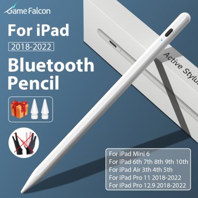 เหมาะสำหรับ Apple ดินสอ2Nd Ipad Pro 11 12.9 2021 2022 Air 4 5ปากกาสไตลัสสำหรับ Ipad 8Th 9Th 10Th Gen Mini 6 10.2ปากกาสัมผัสบลูทูธ
