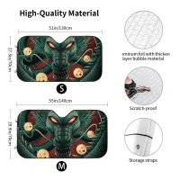 มังกรจีนที่กำหนดเองพิมพ์รถกระจกม่านบังแดด Shenlong สีอาทิตย์บังแดดอัตโนมัติรถครอบคลุมรถป้องกันพลังงานแสงอาทิตย์