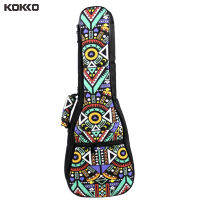 [พร้อมสต็อก] KOKKO 21/23/26นิ้วสไตล์ประจำชาติสายคู่ Ukulele กระเป๋าใส่โน๊ตบุ๊คแบบพกพาผ้าฝ้ายเบาะสำหรับ Ukulele กีตาร์อะไหล่อุปกรณ์เสริม