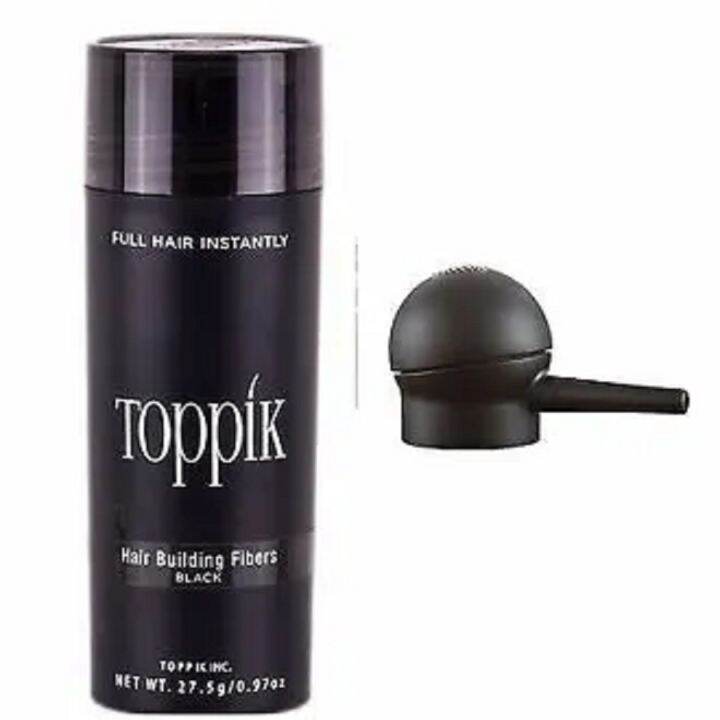 Toppik Hair Fiber with Spray applicator (BLACK/ DARK BROWN/ MEDIUM