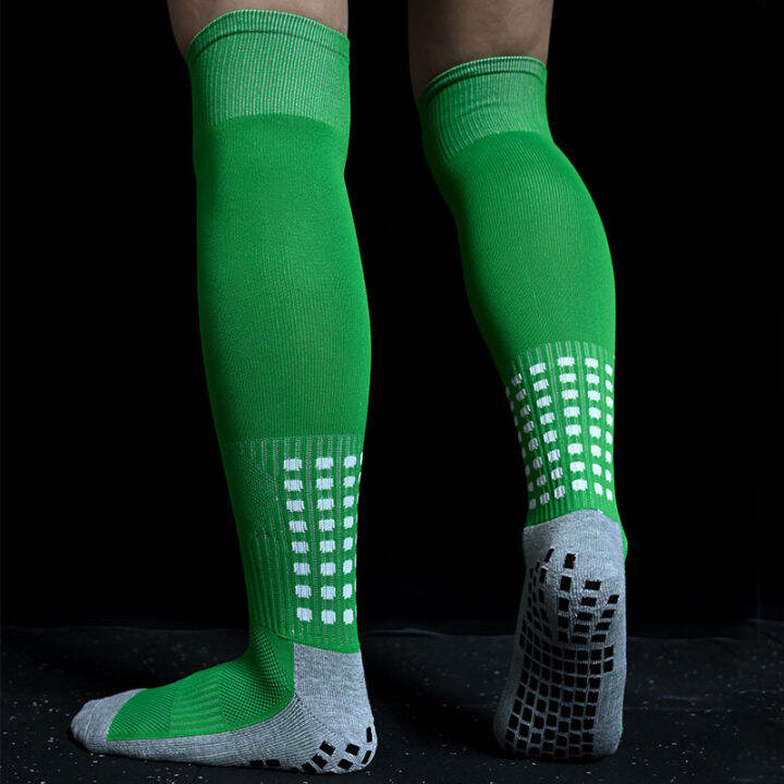 guliang630976-new-mens-non-slip-soccer-socks-breathable-knee-ผ้าขนหนูสูงด้านล่างขี่จักรยานเดินป่ากีฬาการฝึกอบรมถุงเท้าฟุตบอลยาว