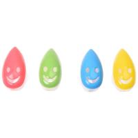 4 PCS Smile Face Antibacterial Toothbrush Cover Holder with Suction Cup Bath