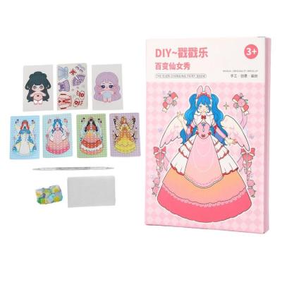 Stamp Painting Kit Princess Dress-Up Drawing Book Toy Educational DIY Stamp Fun Sensory Toys Preschool Learning Activity Paper Art Supplies for Girls approving