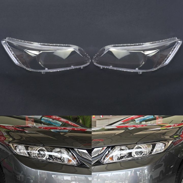 เลนส์ไฟหน้าสำหรับ-honda-civic-2012-2015ฝาครอบไฟหน้าอะไหล่ไฟรถยนต์กระจกหน้ากรอบอัตโนมัติ