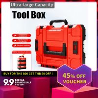 Stackable Combination Tool Box Organizer Plasic Thick Suitcase Drill Hardware Tool Storage Box Electrician Carpenter Toolbox
