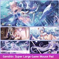 【DT】2023 New Genshin Mouse Pad Super Thick Lock Large Esports Table Pad Internet Cafe Game Pad Waterproof Pad Keyboard Pad hot