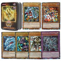 【CW】☒┅┋  72PCS Cards with Tin Yu Gi Oh Card Holographic English Version Links Game Eyes Exodia