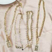 【Preflow ornament】 ZHONGVIGold Chains On The Neck ChokerFor Women Fashion Punk Thaya Jewelry