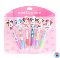 ✅พร้อมส่ง set 14 cute pink Tokyo Disney Resort Disney Mickey Mouse pen set 6pieces??ปากกา มิกกี้เมาส์ ดิสนี่ย์