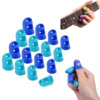 16Pcs Thimbles Fingers Tip กีตาร์ซิลิโคน Thimble Finger Protectors สำหรับ Sorting กระดาษเย็บมือนับเงินเล่นกีตาร์