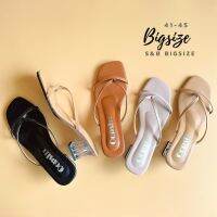 รองเท้าไซส์ใหญ่ 41-45 รุ่น Mimi ส้นแก้ว ส้นสูง 2 นิ้ว ไซด์ใหญ่ ไซซ์ใหญ่ bigsize plussize