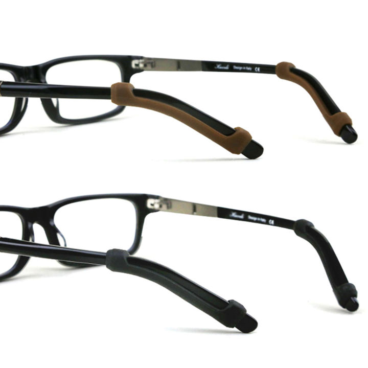 ที่มีคุณภาพสูงแว่นตาใสกันลื่นซิลิโคนหูตะขอขาที่วางทิปตาแว่นตาอุปกรณ์เสริมนุ่ม