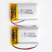 iBEETAG 2pcs 3.7V 400mAh 702030 Lipo Polymer ion แบตเตอรี่สำหรับ MID DVD GPS mp3 บลูทู ธ