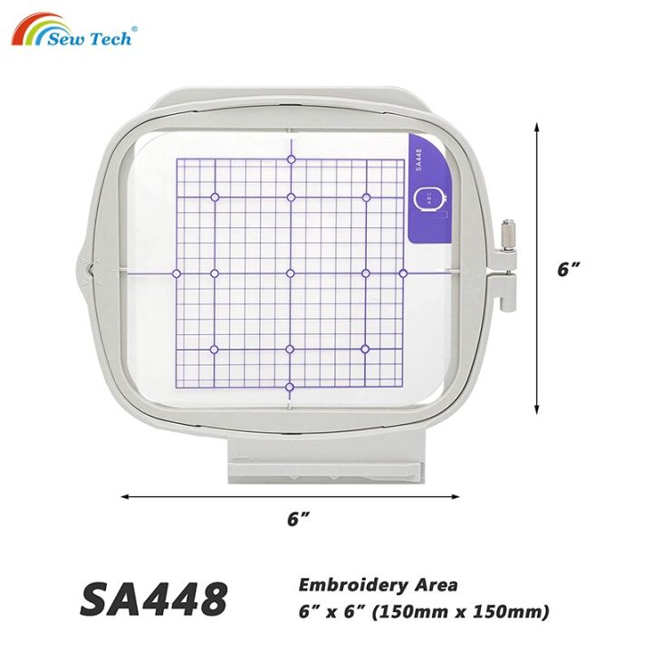 ห่วงสำหรับเย็บปักและเย็บผ้าเทคโนโลยีสำหรับเครื่องบราเดอร์6000d-6700d-vm6200d-ve2200ลายโซลิสโซลิส-sa448กรอบ-sef150