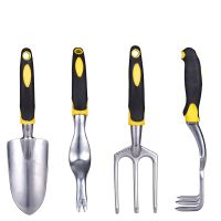 【LZ】 Magnesium-aluminum alloy stainless steel garden tools flower weeding shovel rake fork garden tools set
