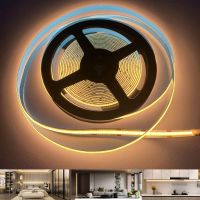 12V COB LED Strip 480LEDs/m Flexible Ribbon Kitchen Living Room Decorative Lighting Warm Cool White 3000K 4000K 6000K