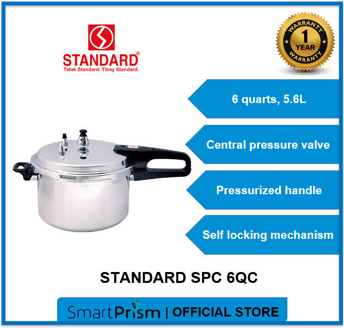 Standard Pressure Cooker SPC 6QC 6 Quarts pressure cooker Smart Prism PH SPC 6QC Lazada PH