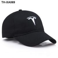 Baseball cap sports tesla logo hat embroidery cars hip-hop men and women