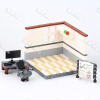 City Series Office Scene MOC Building Blocks DIY Company Architecture Street View Assemble Bricks Educational Toys For Kids Gift