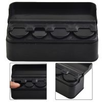 1pcs Car Coin Storage Box Case Organizer Storage Mini Box Plastic Holder Car Accessories Black Plastic Universal Car Accessories