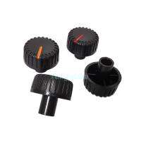 5pcs Plastic Stripes Black Cap 21×19MM Potentiometer Encoder Switch Knob Plum Shaft 6MM