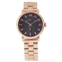 นาฬิกาผู้หญิง MARC BY MARC JACOBS Baker Navy Dial Rose Gold-tone Steel Ladies Watch MBM3330