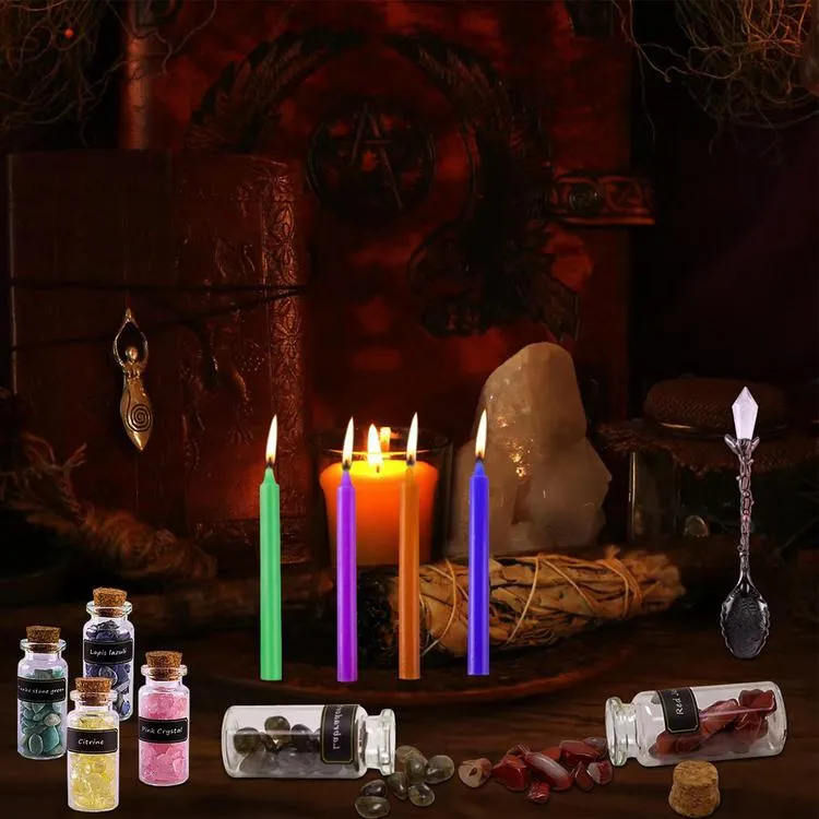 Red Wicca Witch Pagan Herb Crystal Spell Kit Altar For Spells Ma Official Store 2676