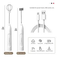 2 in 1 Double heads Milk Frothers Baking Stirrer Electric Egg Beater USB rechargeable Whisk Coffee Mixer kitchen gadgets