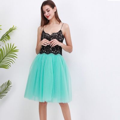 ‘；’ Fashion 5 Layers 60Cm Fashion Tulle Skirt Pleated TUTU Skirts Womens Lolita Petticoat Bridesmaids Midi Skirt Jupe Saias Faldas