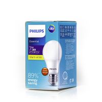 หลอดไฟฟิลิปส์แอลอีดี 7W รุ่น Essential Philips LED Bulb ขั้ว E27 Cool Daylight, Warm white รับประกัน 1 ปี แท้ ราคาถูก