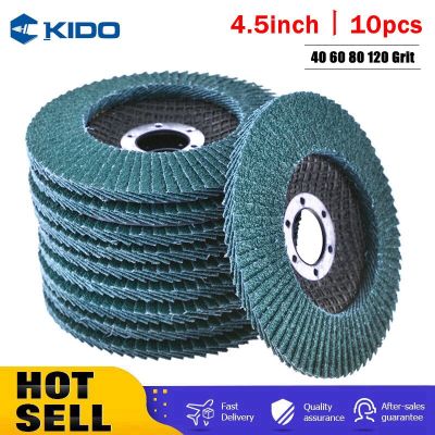 5/10PCS Quality Flap Discs 115mm 4.5 inch Sanding Discs 40/60/80/120 Grit Grinding Wheels For Angle Grinder Metal Polishing