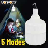 USB Rechargeable LED Bulb Camping Light 5 Light Modes Hanging Lantern Tent Light Portable Emergency Bulb for Garden Outdoor