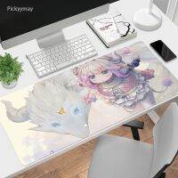 แผ่นรองเม้าส์อะนิเมะ Kanna Gamer Mouse Pad แผ่นรองเม้าส์ Kawaii กันลื่น แผ่นรองเม้าส์เกมขนาดใหญ่น่ารัก ล็อคขอบ แผ่นรองเม้าส์คีย์บอร์ด PC