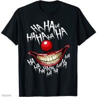 HOT ITEM!!Family Tee Couple Tee Haha Creepy Laugh Of Halloween Evil Killer Scary Clown T-Shirt T-Shirt For Adult