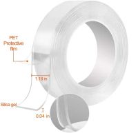 3M Waterproof Transparent Double Sided Nano Tape Reuse Home Tapes Adhesives Porcelain wood metal plastic Super Glue Tapes