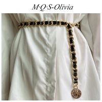 M·Q·S-Olivia เข็มขัด เข็มขัดแฟชั่นผู้หญิง แฟชั่น สำหรับผู้หญิง คุณภาพสูง  แบบห่วงมีหลายแบบ สไตล์เกาหลี