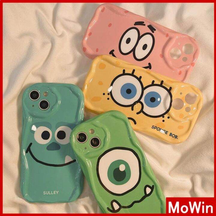 mowin-เข้ากันได้สำหรับ-เคสไอโฟน-เคสไอโฟน11-เคส-สำหรับ-iphone-14-ขอบโค้งคลื่นใสเคส-ถุงลมนิรภัยกันกระแทกฝาครอบกล้องการ์