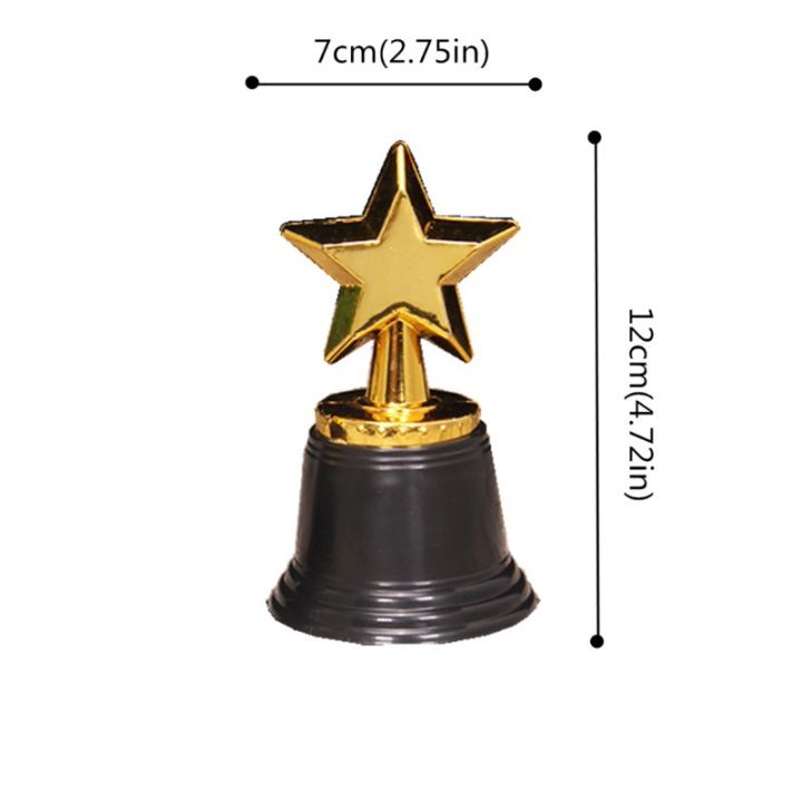 12ชิ้นถ้วยรางวัลรางวัลดาวทอง4-5-ถ้วยรางวัลดาวทองสำหรับผู้ชนะรางวัลออสการ์ปาร์ตี้ฮอลลีวู้ดโรงเรียนจำนวนมาก