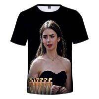 2021 Emily in Paris T-shirt 3D Unisex O-neck T-shirt Harajuku Summer Short-sleeved Casual Streetwear American TV Show Clothing