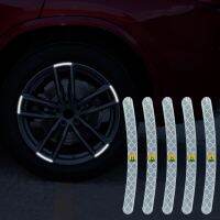 【cw】 car Trail Syrian eagle 20pcs Reflective stickers wheels hub ！