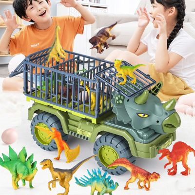 【CW】 Children Inertial Transport Car Carrier Truck Pull Back Engineering Excavator Boys Educational Gifts