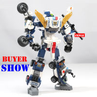 NEW BOYS Transformation 6 In 1 City Mecha Deformation Guard Robot Enlighten Block Set Kids Educational Building Toys ~