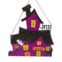 【LZ】✘☑  Halloween Door Sign Front Door Halloween Sign Door Welcome Signs for Front Porch with Interchangeable Decorations for Home Signs