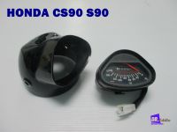 เรือนไมล์และกระโหลกไฟหน้า "สีดำ"  HONDA SC90 S90  (1 ชุด)  # SPEEDOMTER&amp;HEADLIGHT CASE “BLACK” (1 Set)