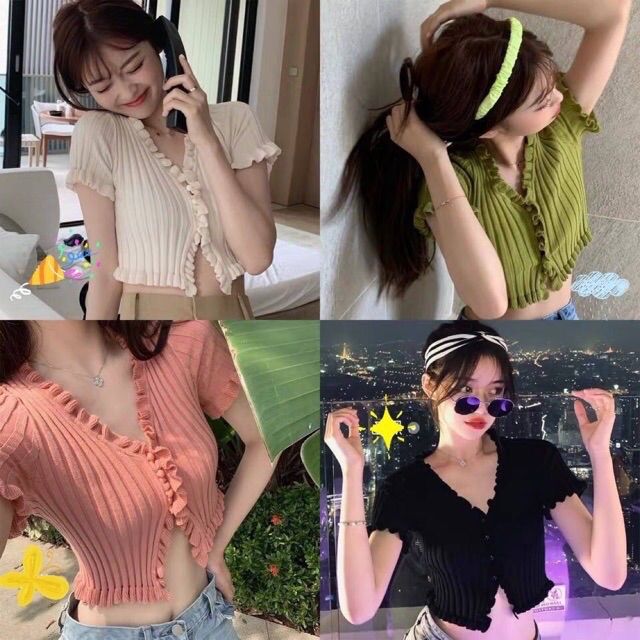 🔥(พร้อมส่ง)🔥เสื้อไหมพรมแขนสั้น No.73